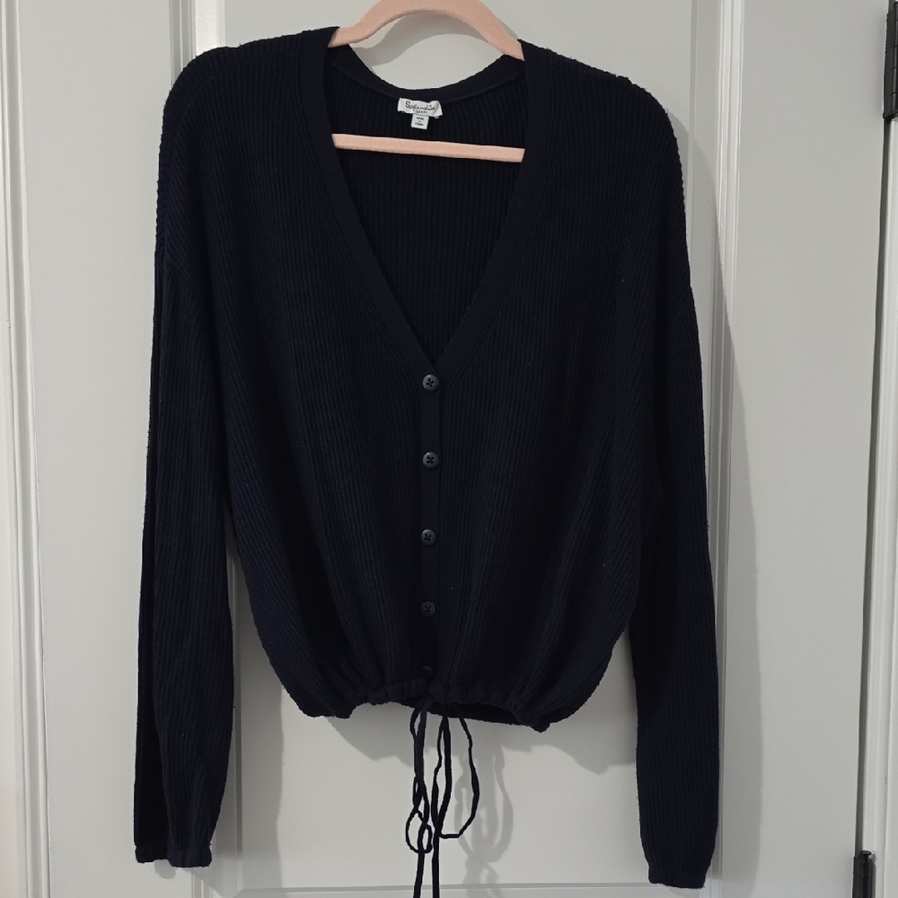 Splendid navy Drawstring Cardigan